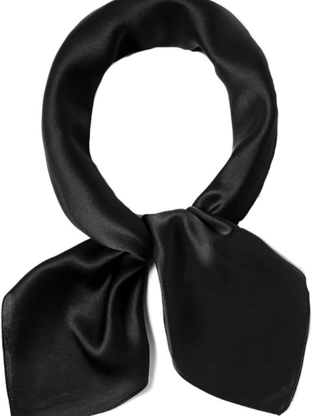 Luxurious 100% Silk Square Scarf - Versatile Neckerchief & Headscarf for Women